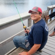 Boy fishing